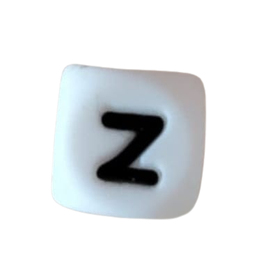 Lettre blanche noire