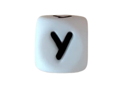 Lettre blanche noire