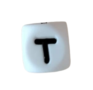Lettre blanche noire
