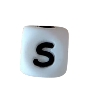 Lettre blanche noire