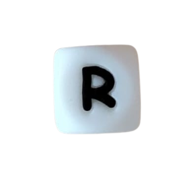 Lettre blanche noire