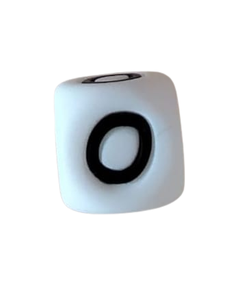 Lettre blanche noire