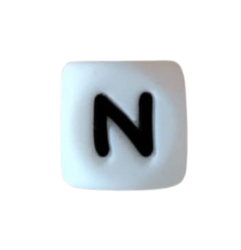 Lettre blanche noire