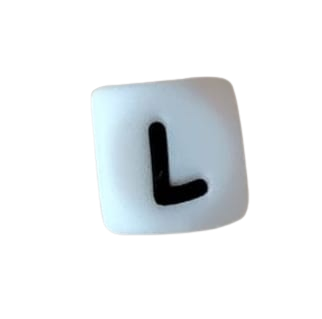 Lettre blanche noire