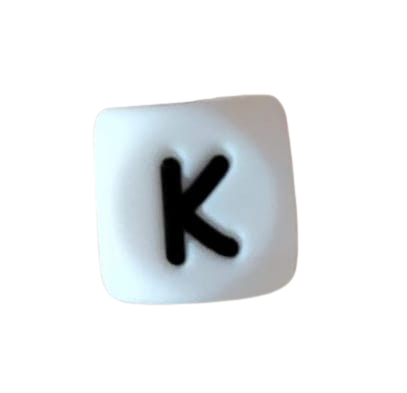 Lettre blanche noire
