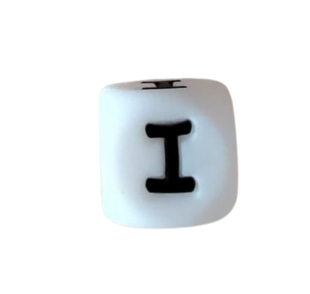Lettre blanche noire