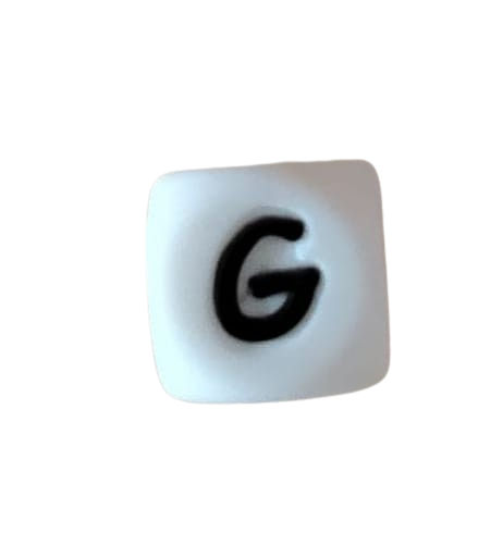Lettre blanche noire