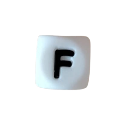 Lettre blanche noire