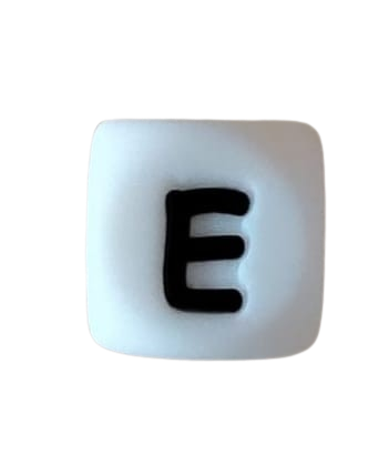 Lettre blanche noire