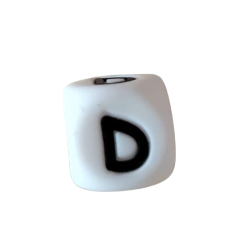 Lettre blanche noire