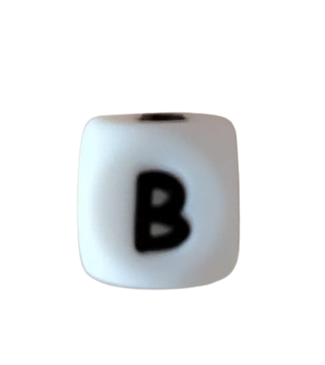 Lettre blanche noire