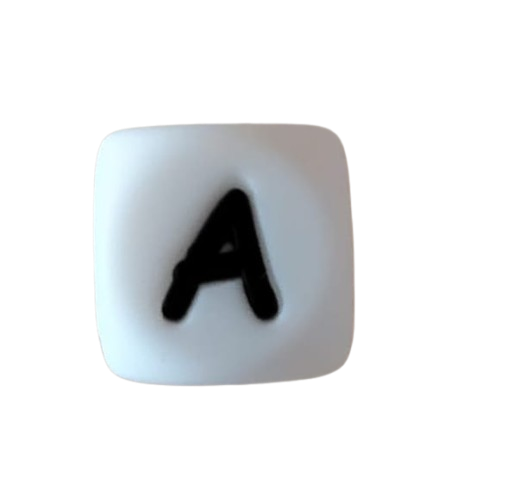 Lettre blanche noire